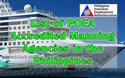 accredited agency poea philippines|DMW .
